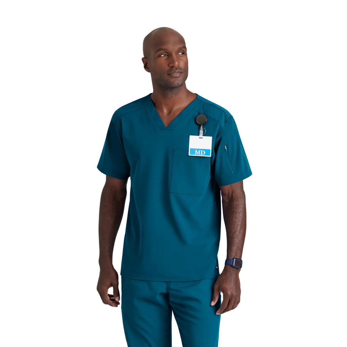Murphy - V-neck tunic - Men - Grey's Anatomy Stretch Grey's Anatomy Bahamas Blue / XL