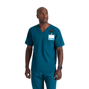 Murphy - V-neck tunic - Men - Grey's Anatomy Stretch Grey's Anatomy Bahamas Blue / XL