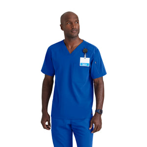 Murphy - V-neck tunic - Men - Grey's Anatomy Stretch Grey's Anatomy  Galaxy Blue / XL
