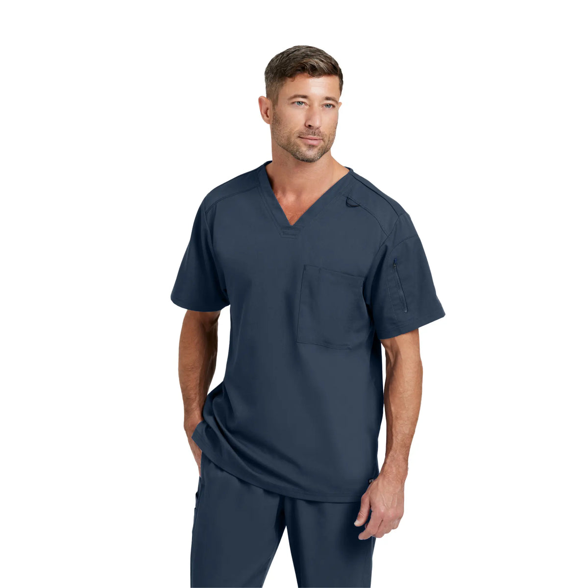 Murphy - V-neck tunic - Men - Grey's Anatomy Stretch Grey's Anatomy  Anthracite Gray / XL