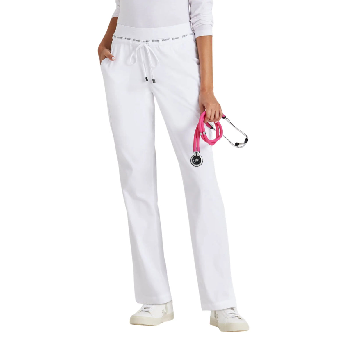 Nairobi - Pantalón médico confort - Mujer - Grey's Anatomy Stretch Grey's Anatomy Blanco / XL
