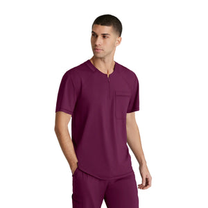 Néo - Zippered round neck tunic - Men - Skechers Slip-ins SKECHERS SLIP-INS KNITS  Burgundy / XL