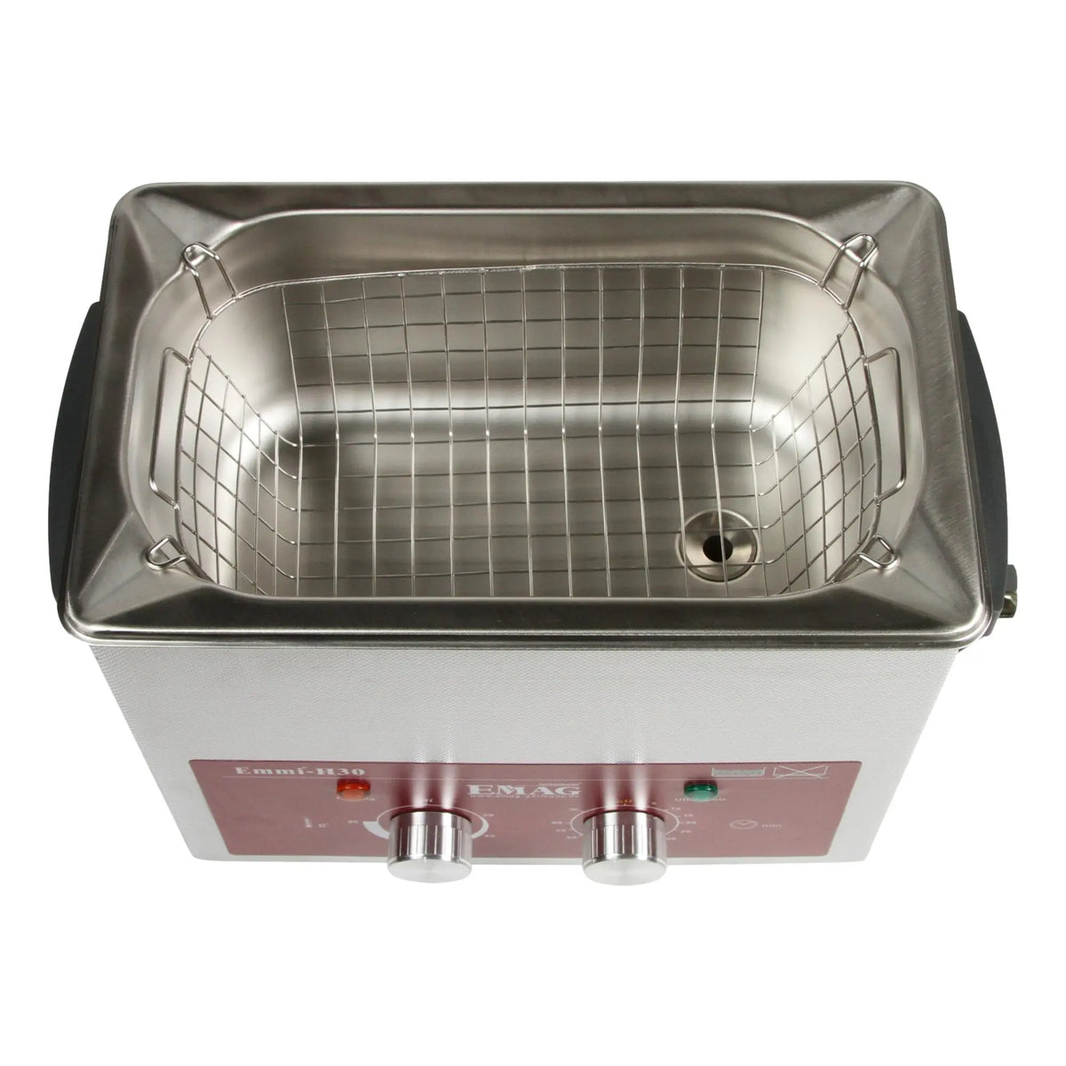 3L all stainless steel ultrasonic cleaner - Emmi-H30 with drain valve - My Podologie