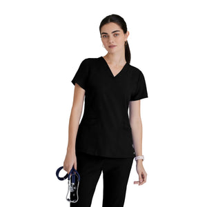 Norma - V-neck medical t-shirt - Women - Barco One BARCO  Black / XL