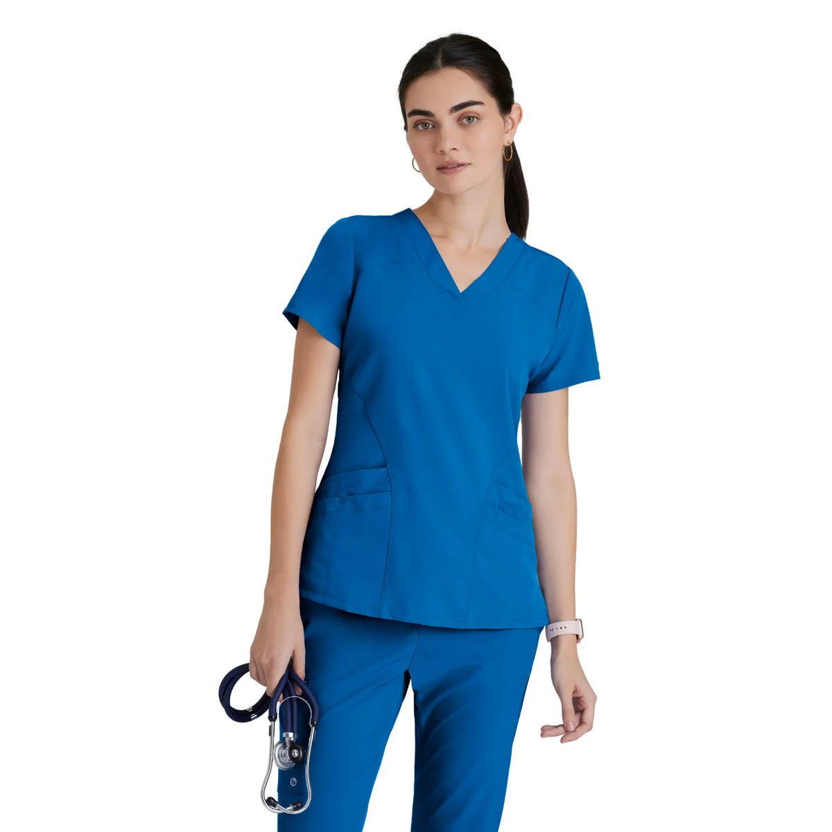 Norma - V-neck medical t-shirt - Women - Barco One BARCO  Royal Blue / XL