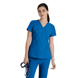Norma - V-neck medical t-shirt - Women - Barco One BARCO  Royal Blue / XL