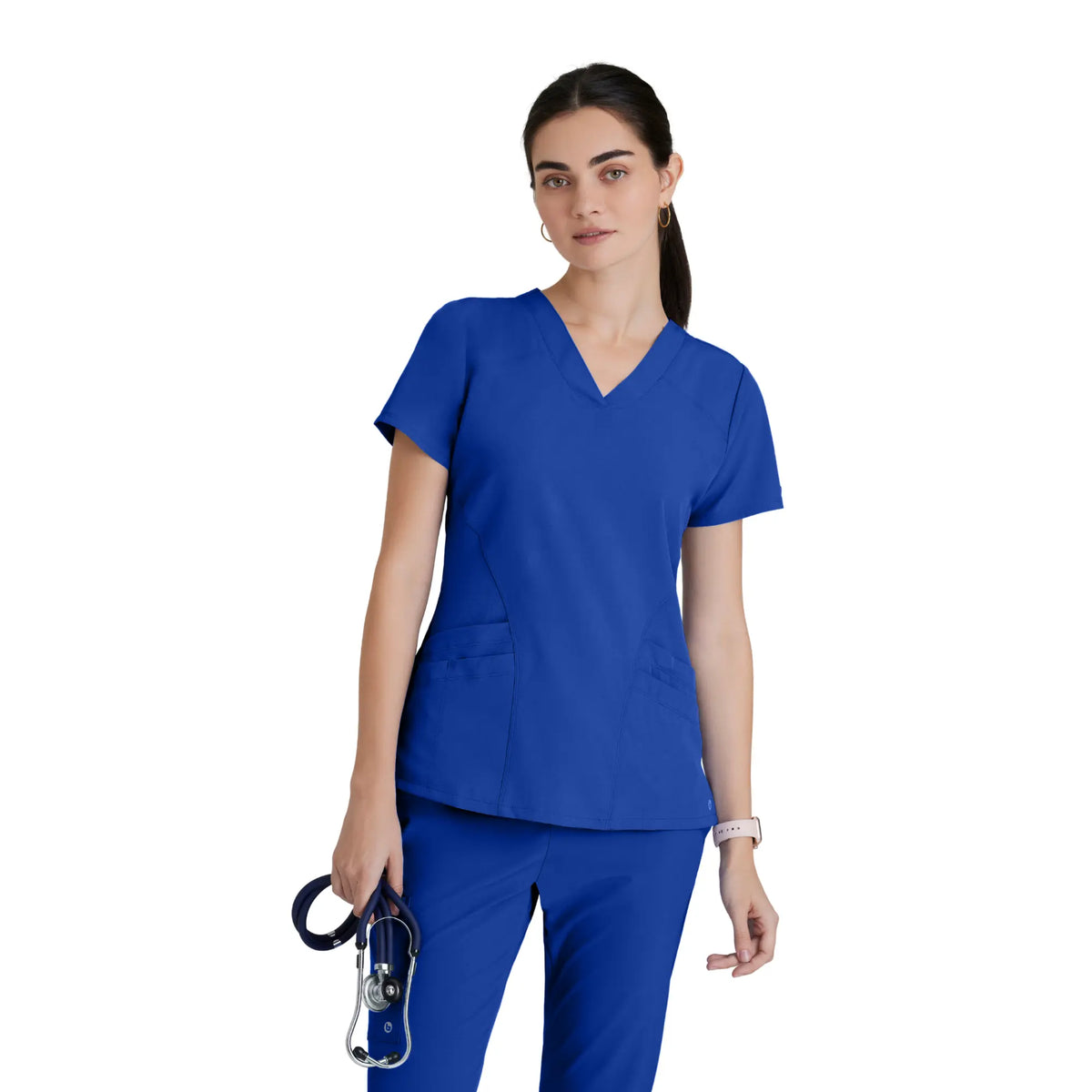 Norma - V-neck medical t-shirt - Women - Barco One BARCO  Cobalt Blue / XL
