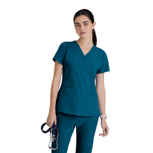 Norma - V-neck medical t-shirt - Women - Barco One BARCO  Bahamas Blue / XL