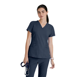 Norma - V-neck medical t-shirt - Women - Barco One BARCO  Anthracite Gray / XL