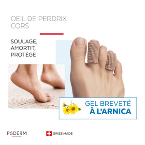 Ojo de perdiz - Callos - Digitube Gel de árnica - Poderm Professional