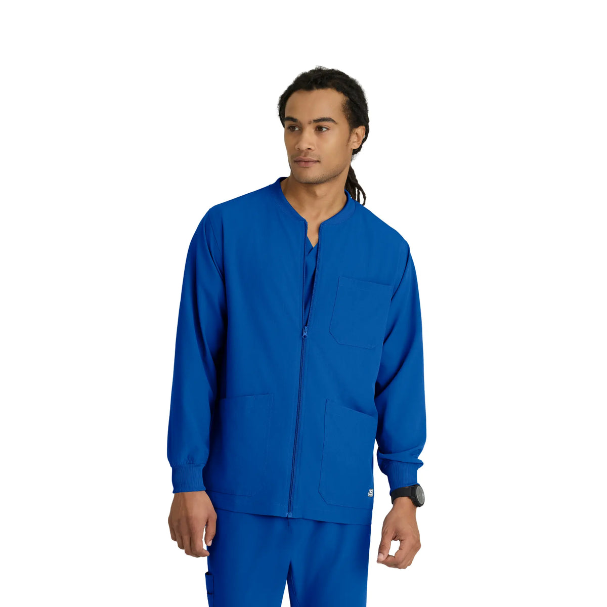 Oly - Veste médicale col rond - Homme - Skechers SKECHERS  Bleu Roi / XL