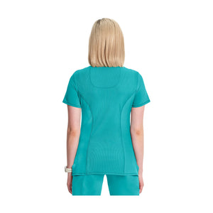 Ondres - Medical Tunic - Wrap-around - 66 cm - Women - Cherokee - Duck Blue