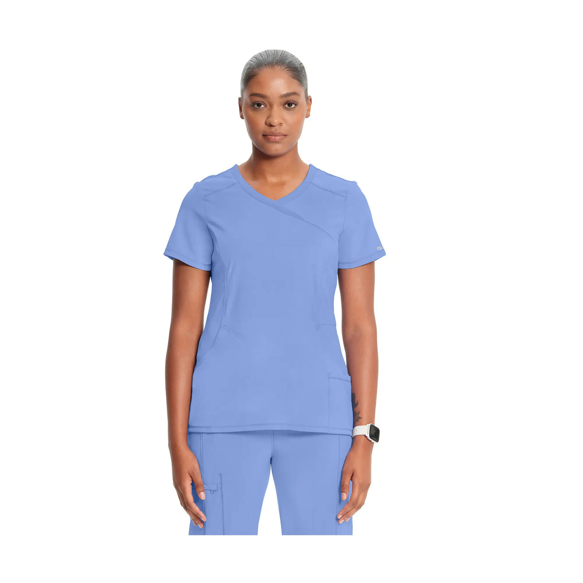 Ondres - Medical Tunic - Wrap - 66 cm - Women - Cherokee - Color 1 Cherokee Medical Uniforms  Sky Blue - 3XL