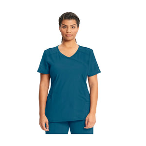 Ondres - Medical Tunic - Wrap - 66 cm - Women - Cherokee - Color 1 Cherokee Medical Uniforms  Blue-Caribbean-3XL