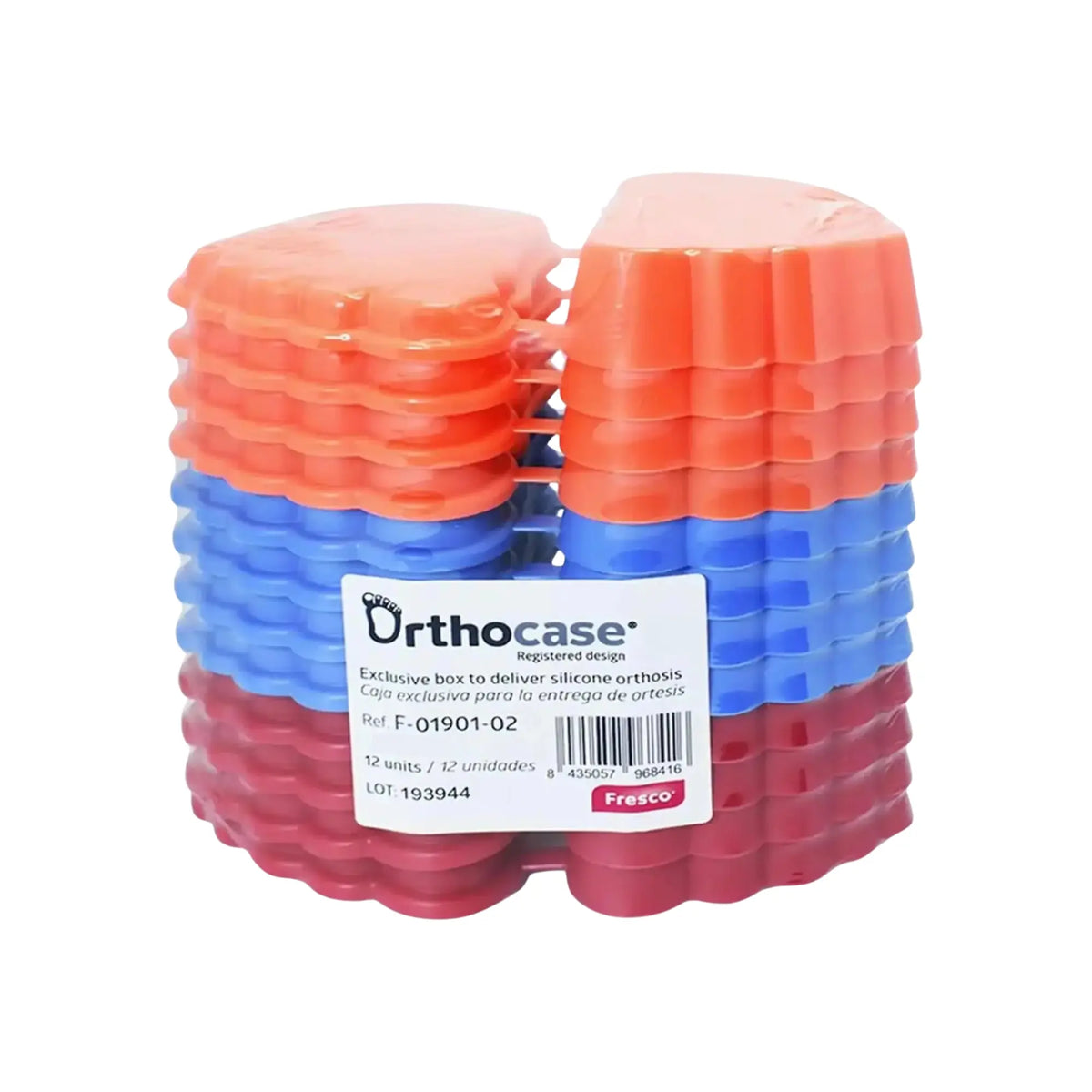 Orthocase - 12 storage boxes for silicone orthoplasties Fresco Podologia 