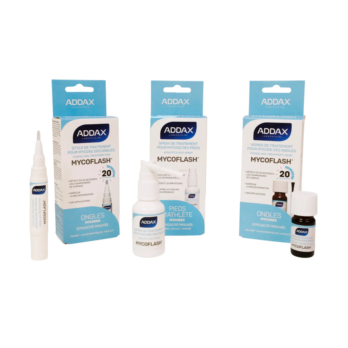 Mycosis Treatment Pack - Varnish, Pen and Spray - Laboratoire Addax Laboratoire Addax 