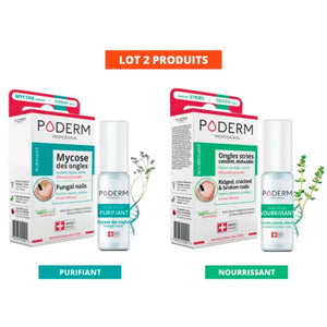Purifying + Nourishing Serum Treatment Pack - 2 x 8ml - Poderm Professional - My Podologie