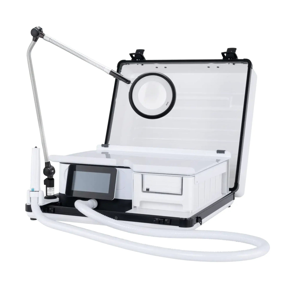Pack - Hard case + Podolog Nova SE micromotor + Ruck magnifying lamp Black magnifying lamp
