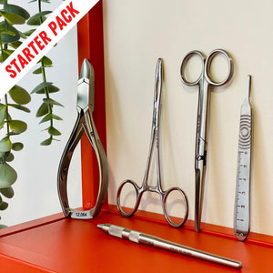 Instrumentation starter pack - Nail nippers, pean, scissors and blade holders - Essential by My Podologie Essential 