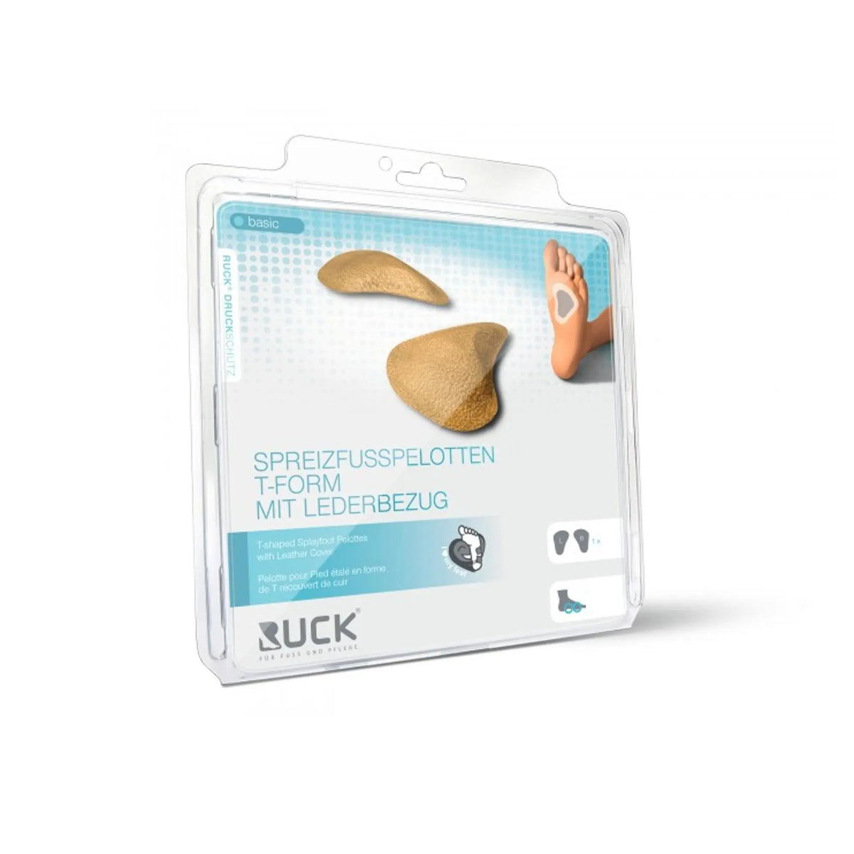 Almohadillas protectoras contra el dolor debajo del pie - 1 par - 3 tallas disponibles - Ruck - My Podologie