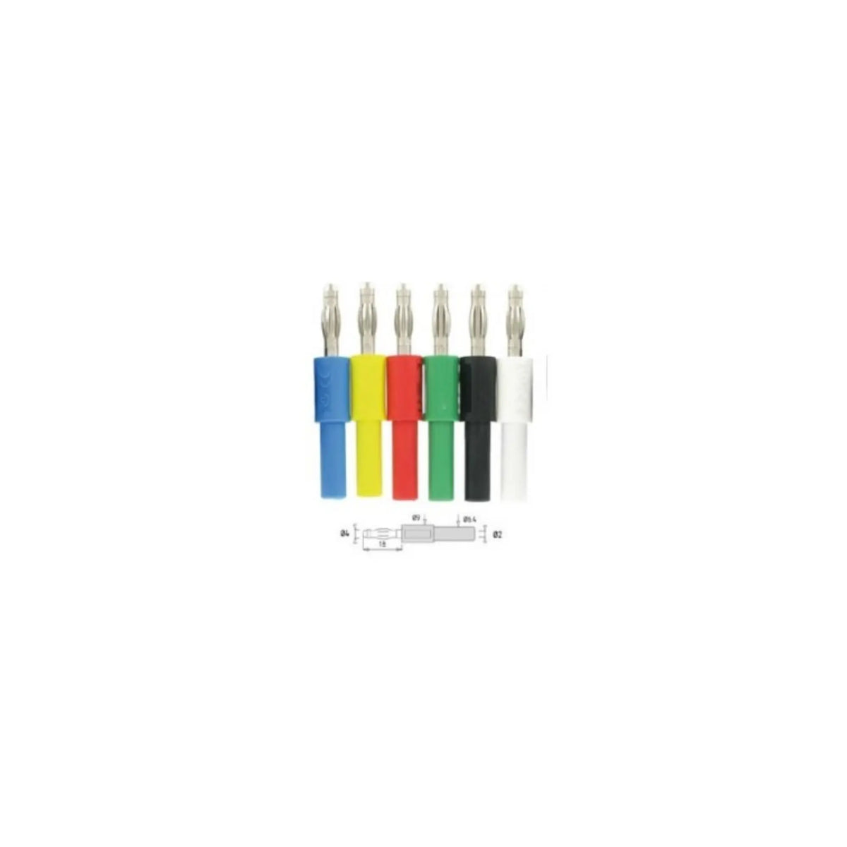 Pair of 2mm to 4mm adapter for Axilla Electrodes Kit - I2M Laboratoires I2M Laboratoires 