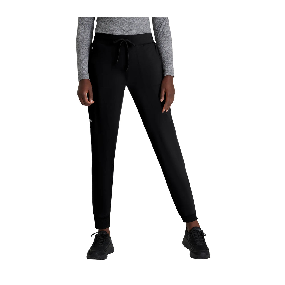 Palmi - High Waisted Medical Joggers - Cargo Pocket - Women - Skechers Slip-ins SKECHERS SLIP-INS KNITS  Black / XL