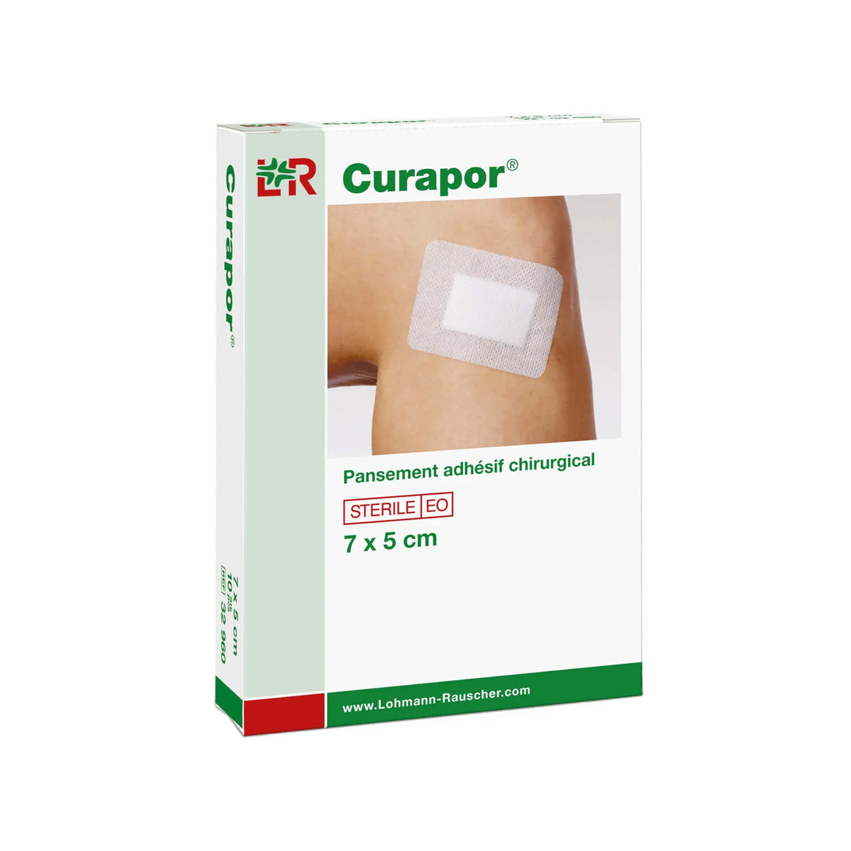 White non-woven sterile post-operative curapor dressing - 4 sizes - Lohman Rauscher - My Podologie