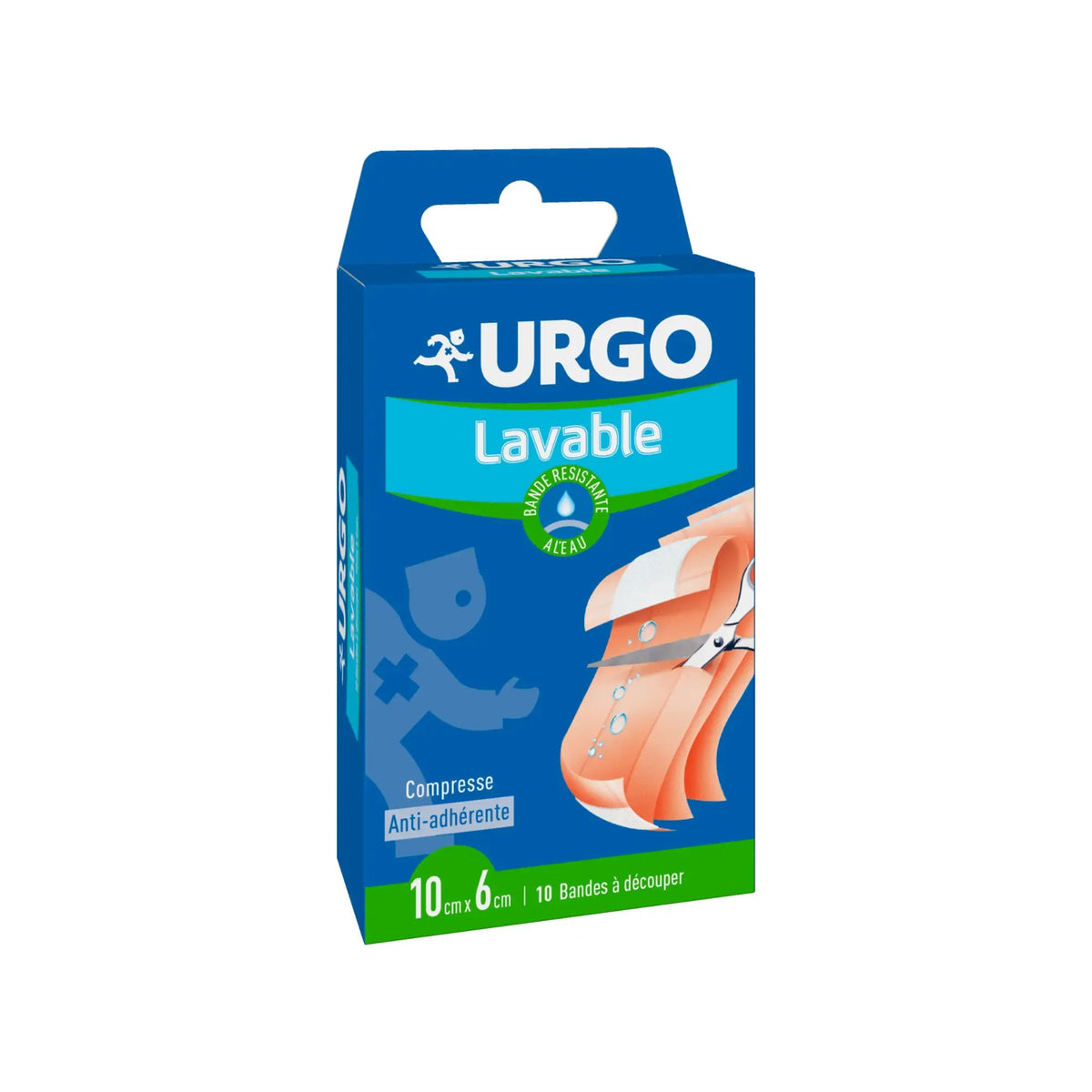 Dressings - Washable strip - 10 Strips - 10 cm x 6 cm - Urgo Urgo 