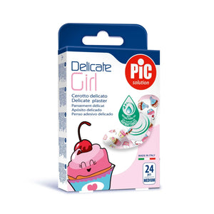Delicate Children's Bandages - Pirate or cupcake model - PIC solution PIC Solution  Girl-Cupcakes