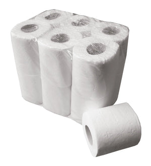 Embossed Toilet Paper 2Ply 180F White - 12 rolls - My Podologie