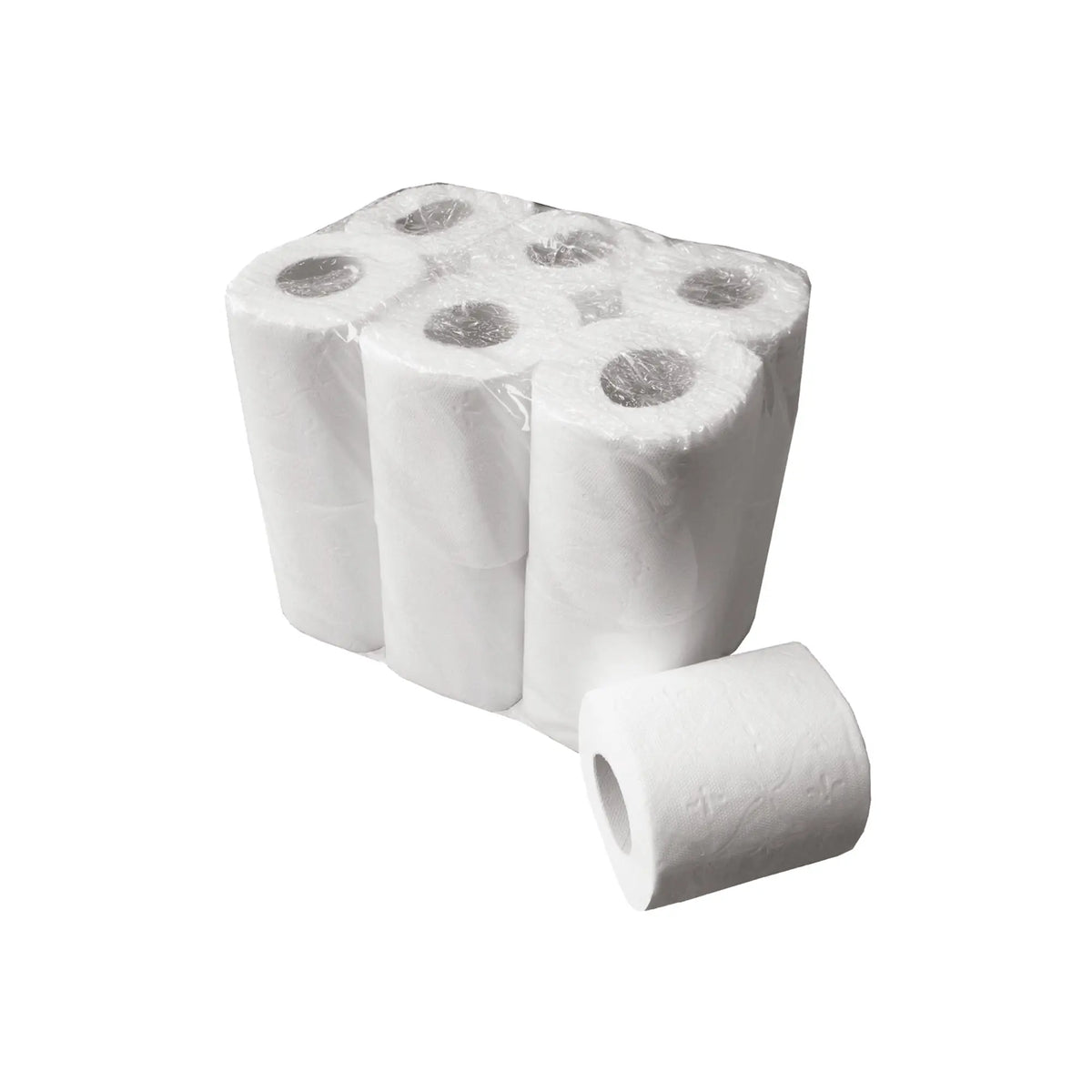 2-ply white embossed toilet paper - 200 sheets - 6 rolls - My Podologie
