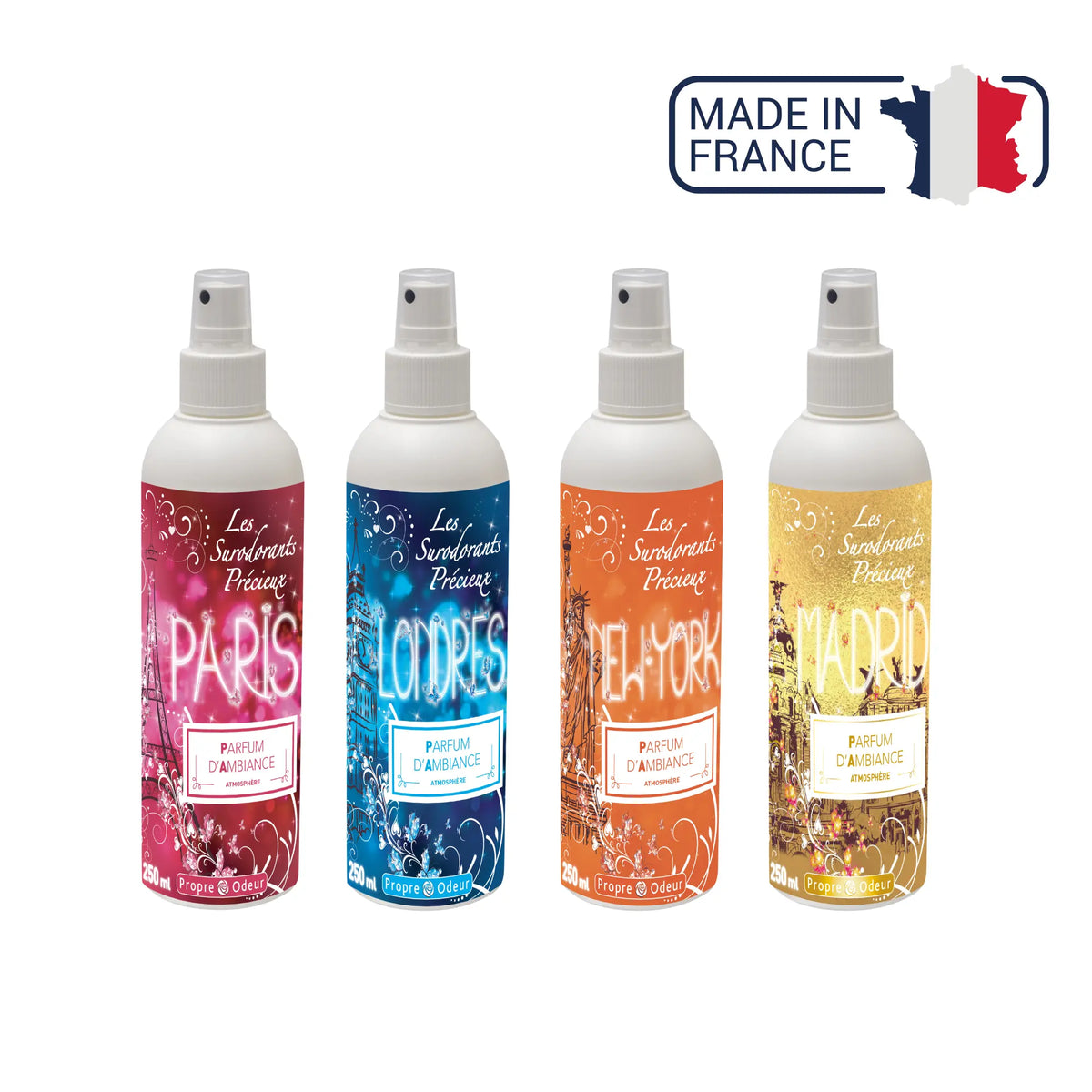 Room fragrance Precious superodorant - 2 capacities / 4 scents - Sodel Propre Odeur 