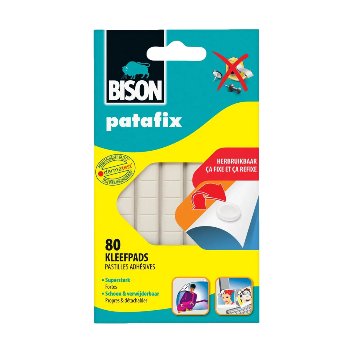 White Patafix - Bag of 80 pieces - Bison - My Podologie