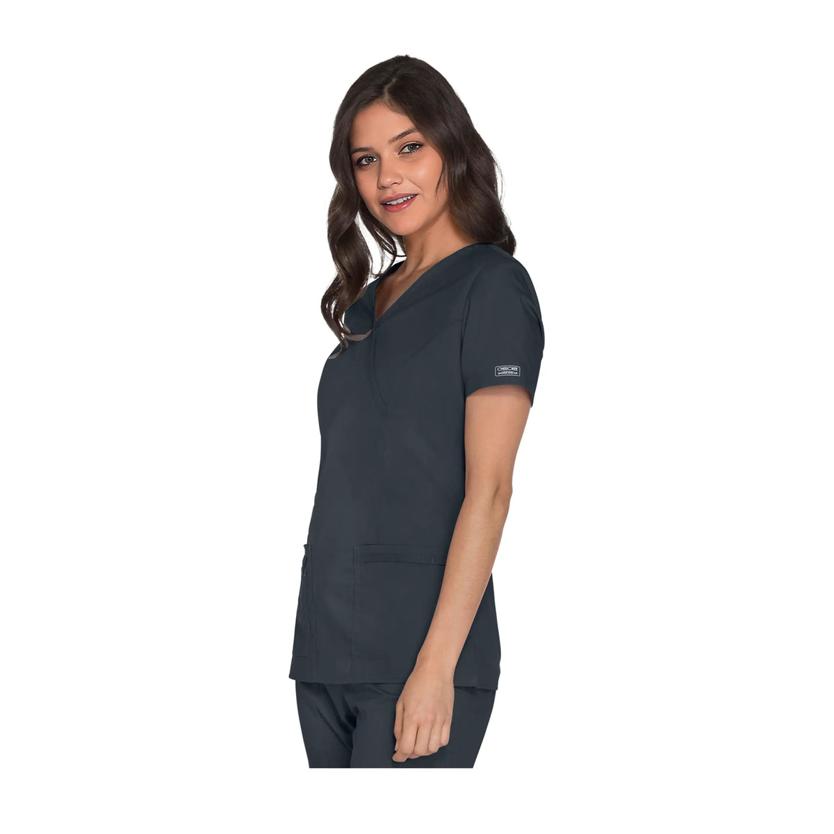 Pau - V-neck wrap tunic - Women - Cherokee Cherokee Authentic Workwear 