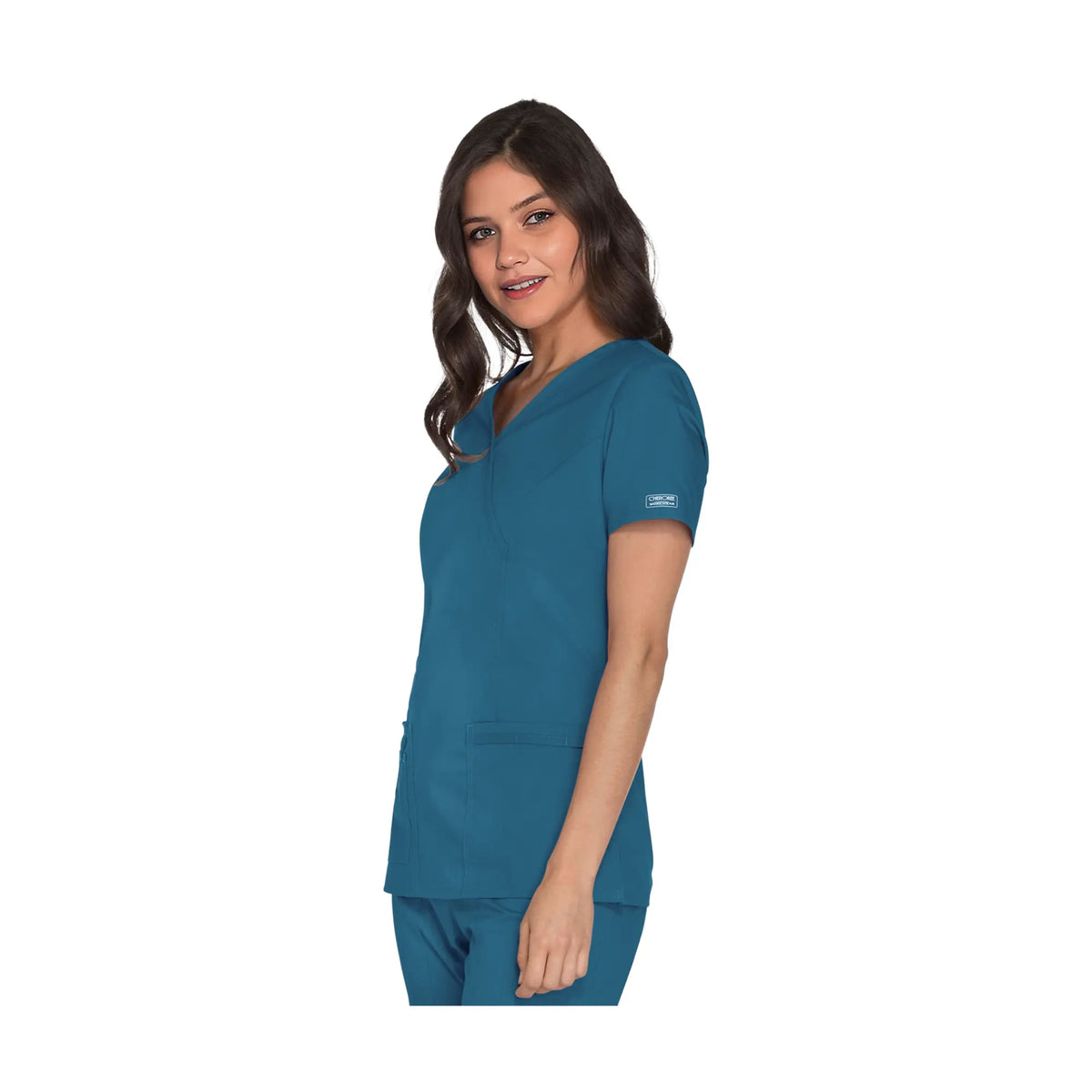 Pau - V-neck wrap tunic - Women - Cherokee Cherokee Authentic Workwear 