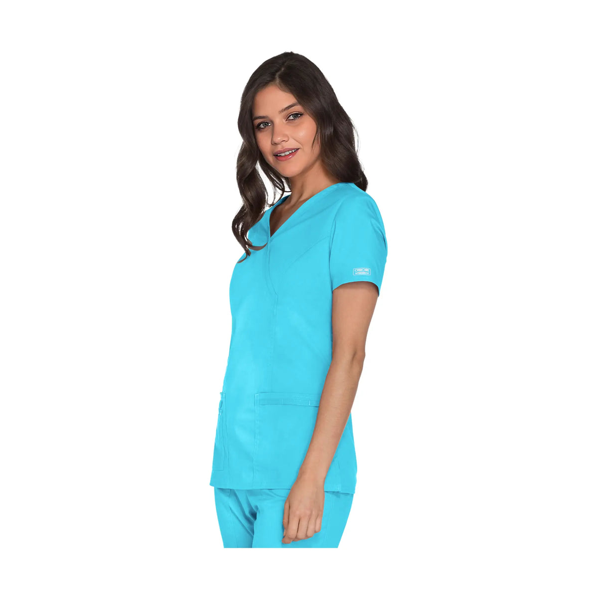 Pau - V-neck wrap tunic - Women - Cherokee Cherokee Authentic Workwear 