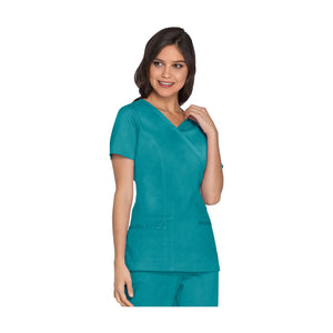 Pau - V-neck wrap tunic - Women - Cherokee Cherokee Authentic Workwear 
