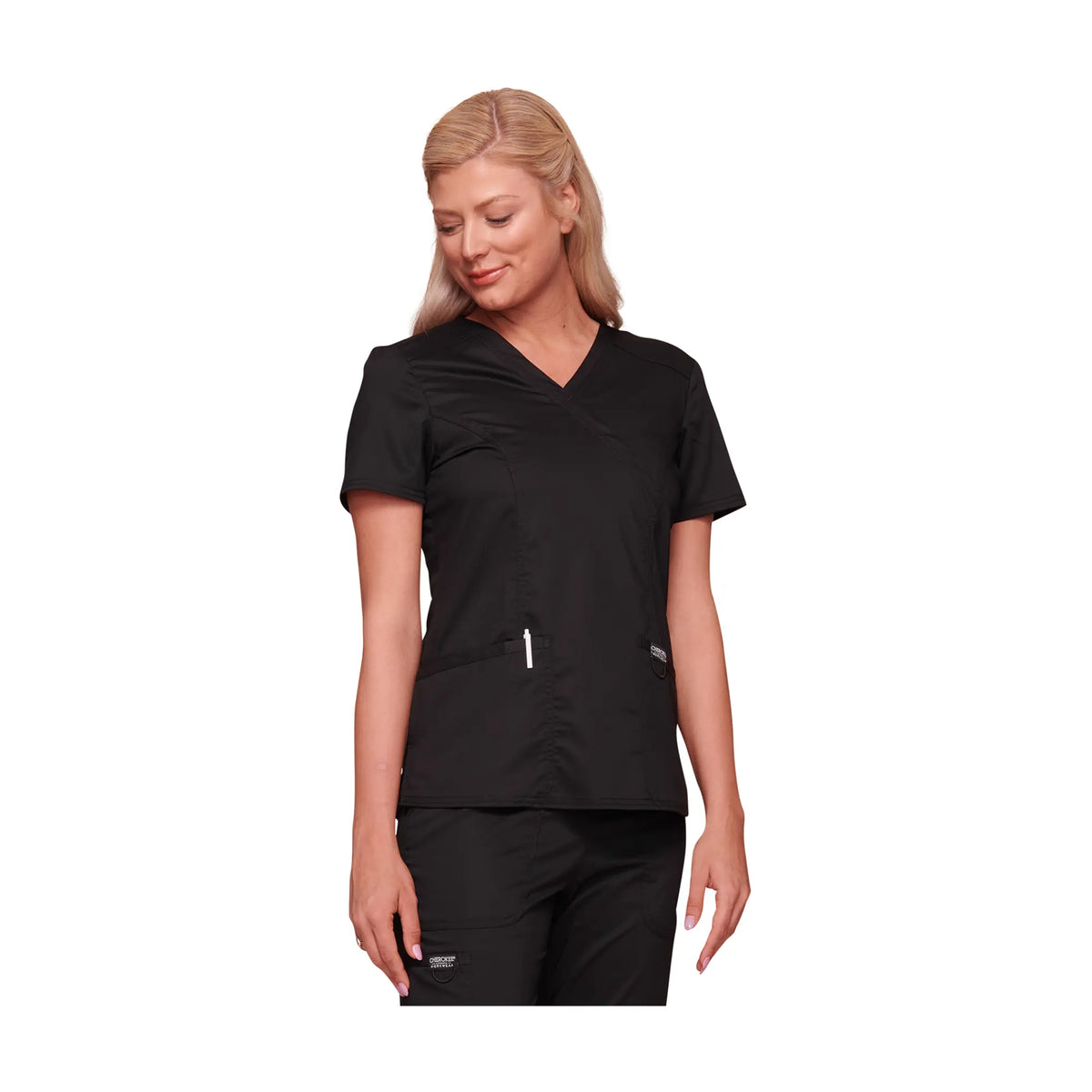 Pau - V-neck wrap tunic - Women - Cherokee Cherokee Authentic Workwear 