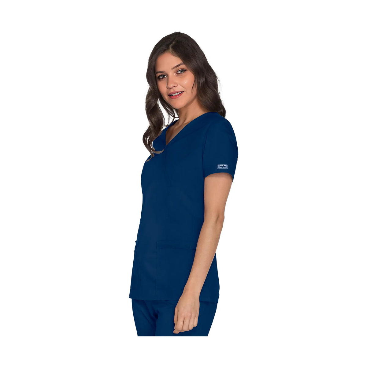 Pau - V-neck wrap tunic - Women - Cherokee Cherokee Authentic Workwear 