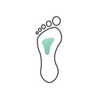 Almohadilla metatarsiana - Forma estómago - ARC - Shore 25-35 - Verde