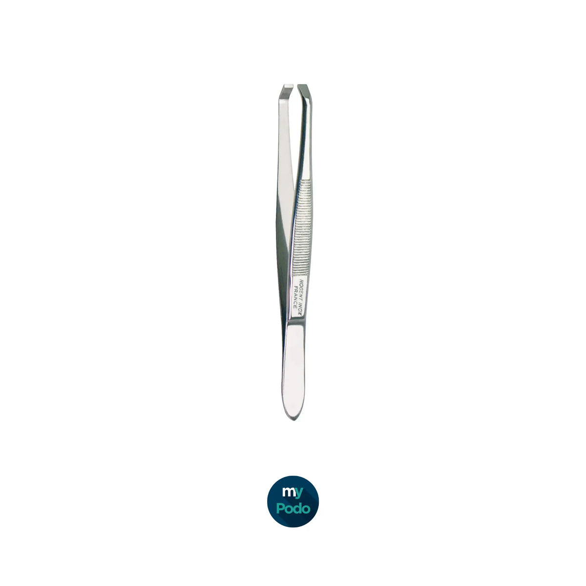 Crab-shaped tweezers - Length: 9 cm - Shiny stainless steel My Podologie 
