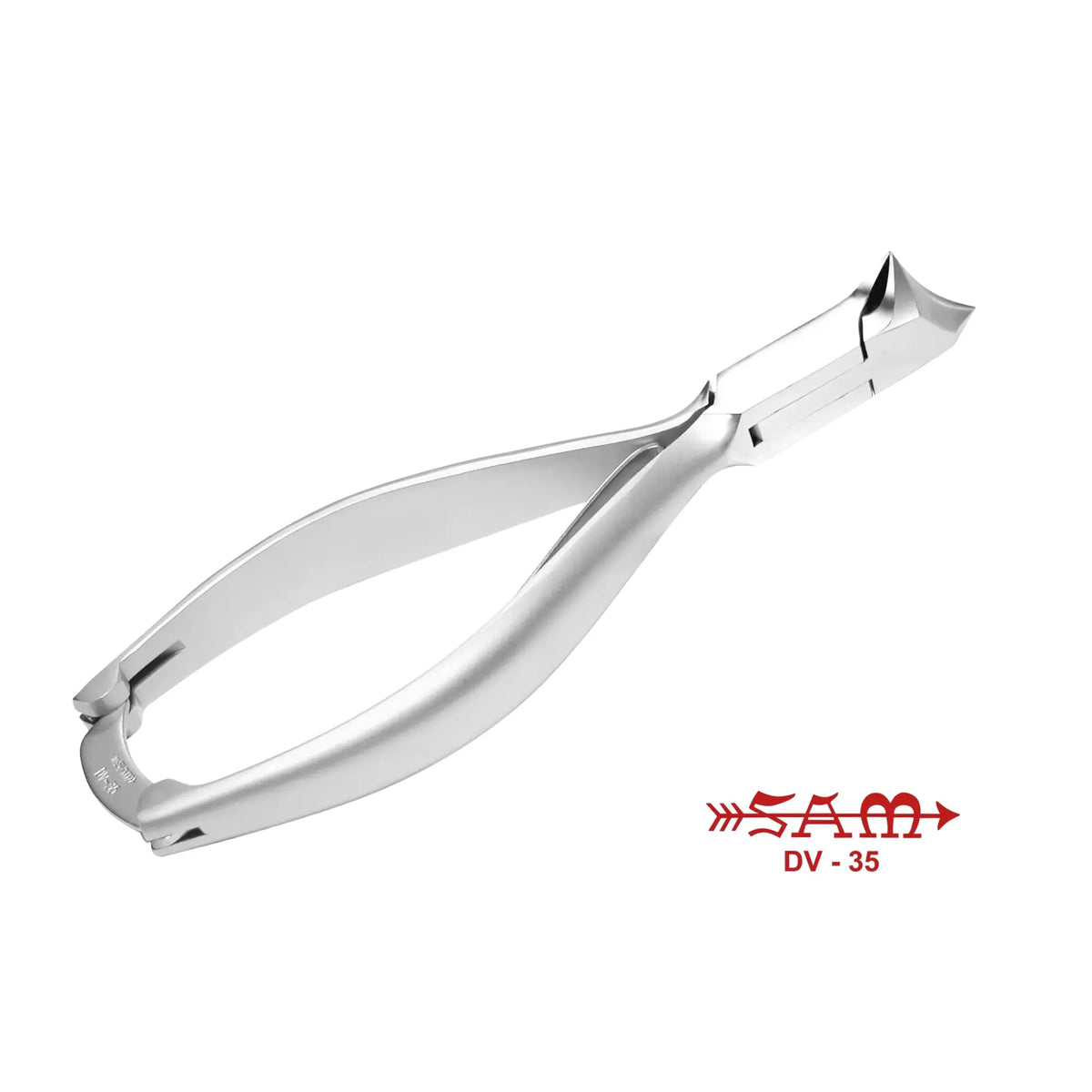 Nail nippers - Stainless steel - Satin finish - Concave cut - 14 cm - Sam Sam 