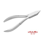Nail pliers - Stainless steel - Satin finish - Straight cut - Flat jaws - 11.5 cm - Sam