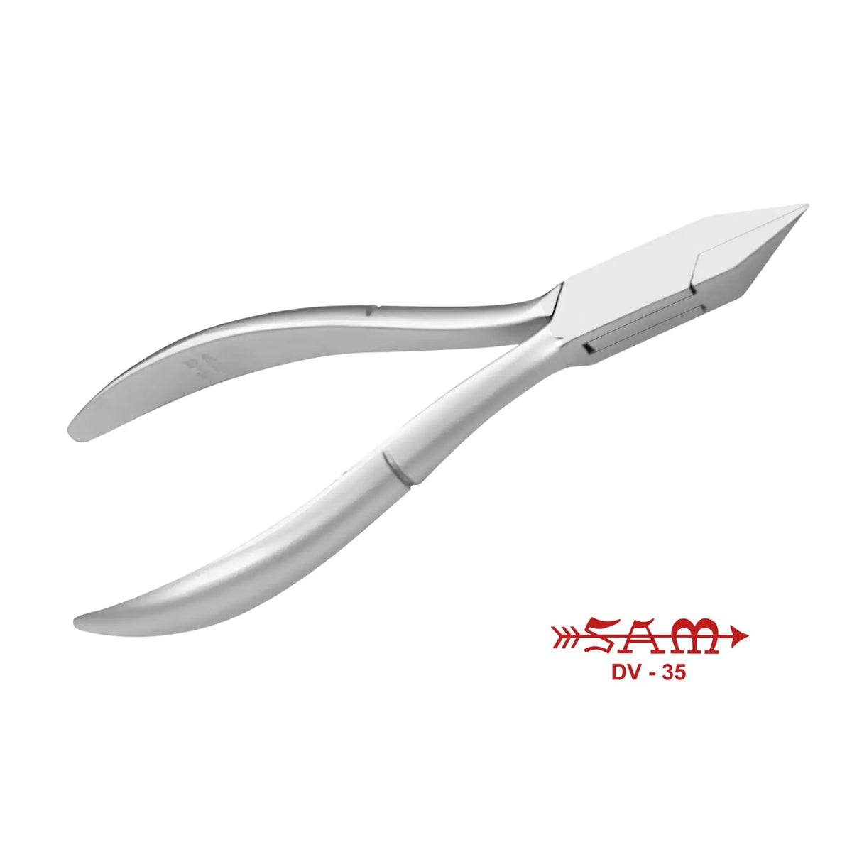 Nail pliers - Stainless steel - Satin finish - Straight cut - Flat jaws - 11.5 cm - Sam Sam 