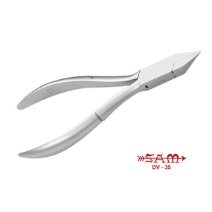 Nail pliers - Stainless steel - Satin finish - Straight cut - Flat jaws - 11.5 cm - Sam Sam 