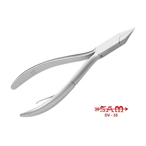 Nail pliers - Stainless steel - Satin finish - Straight cut - Flat jaws - 13 cm - Sam Sam 