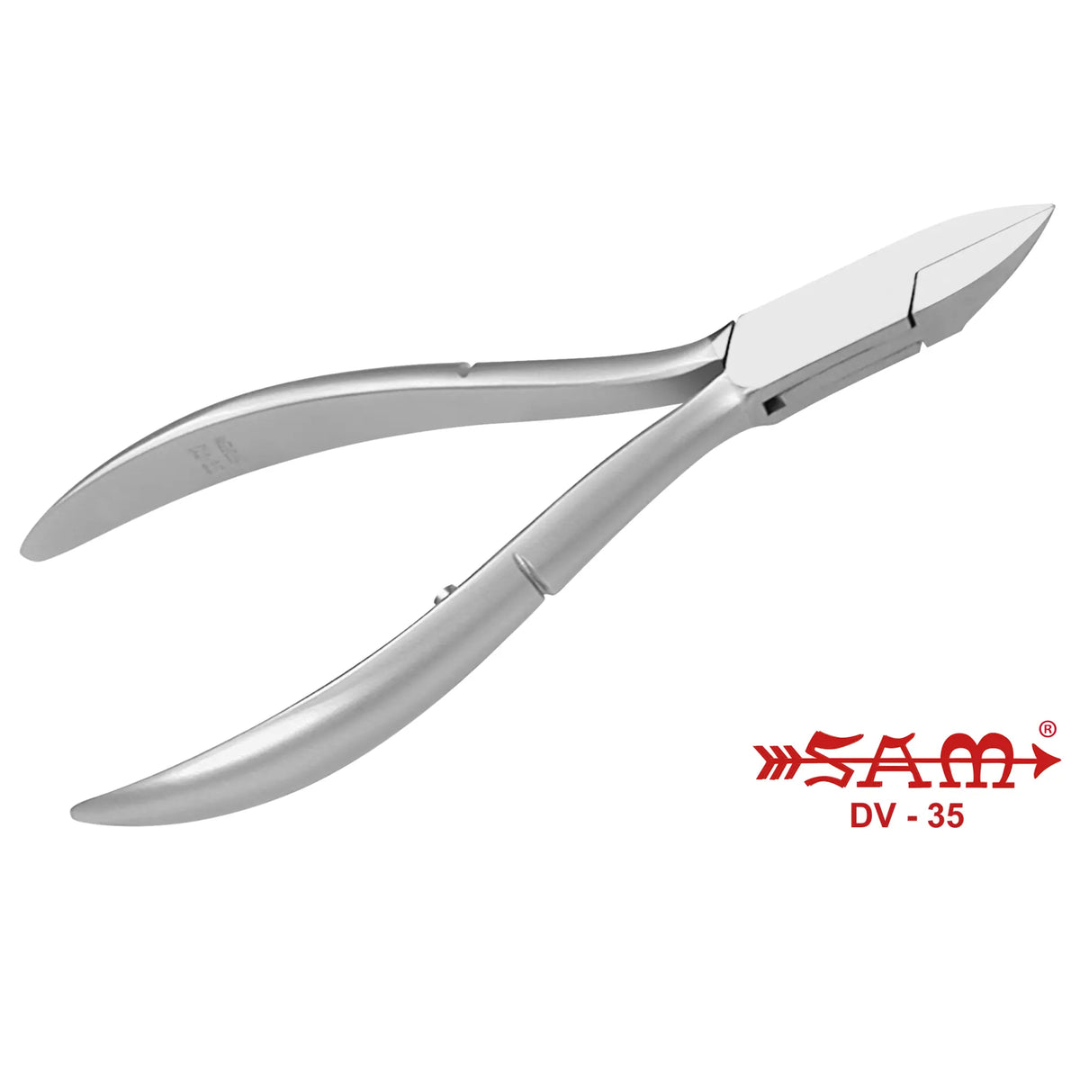 Nail pliers - Stainless steel - Satin finish - Straight cut - Flat and rounded jaws - 11.5 cm - Sam Sam 