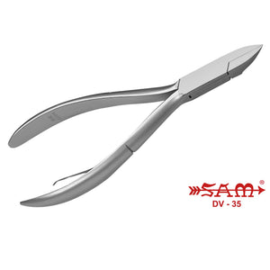 Nail pliers - Stainless steel - Satin finish - Straight cut - Flat and rounded jaws - 13 cm - Sam Sam 