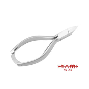 Nail pliers - Stainless steel - Satin finish - Straight cut - Flat and thin jaws - 13.5 cm - Sam Sam 