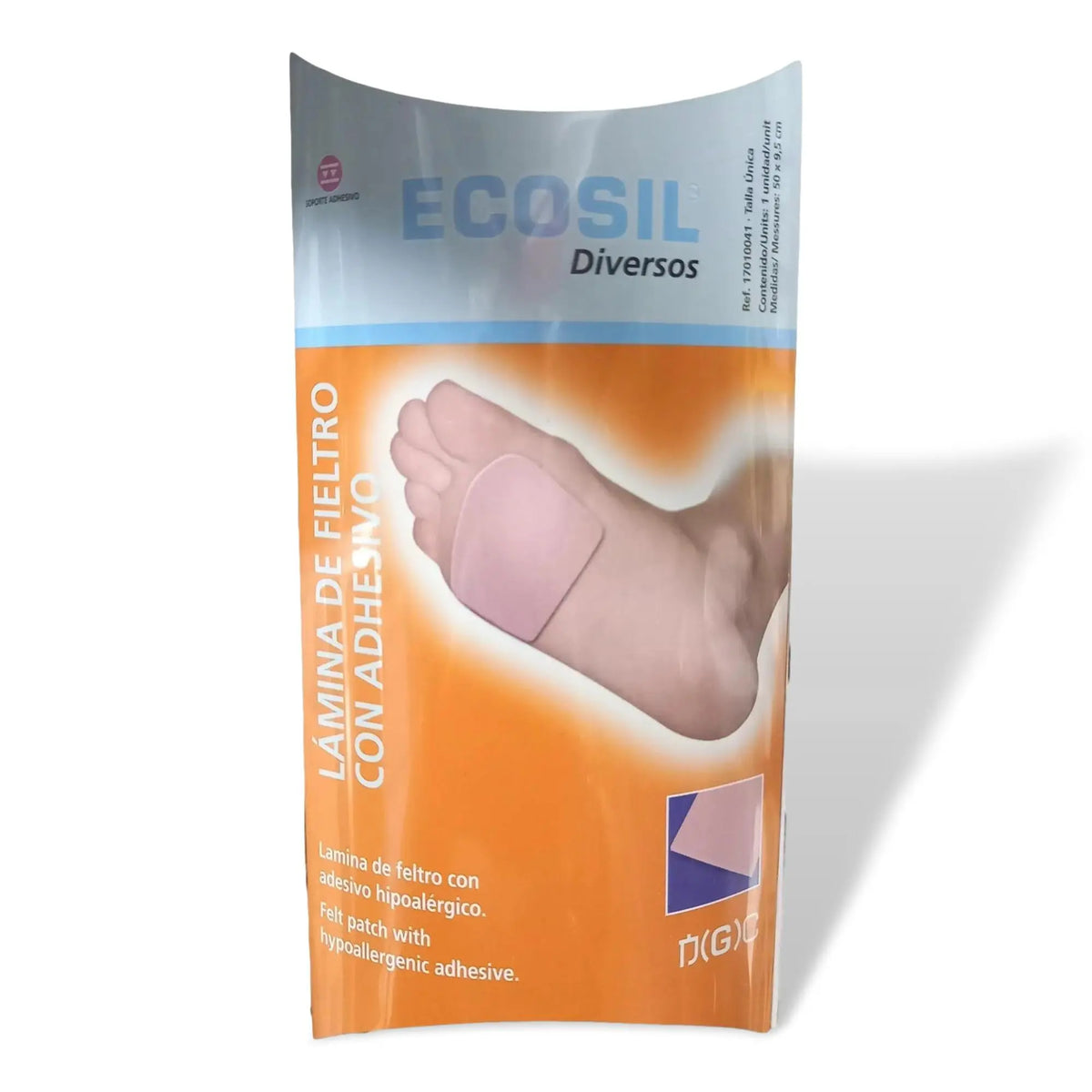 Hypoallergenic adhesive felt plate - Metatarsal heads - 1 piece - My Podologie